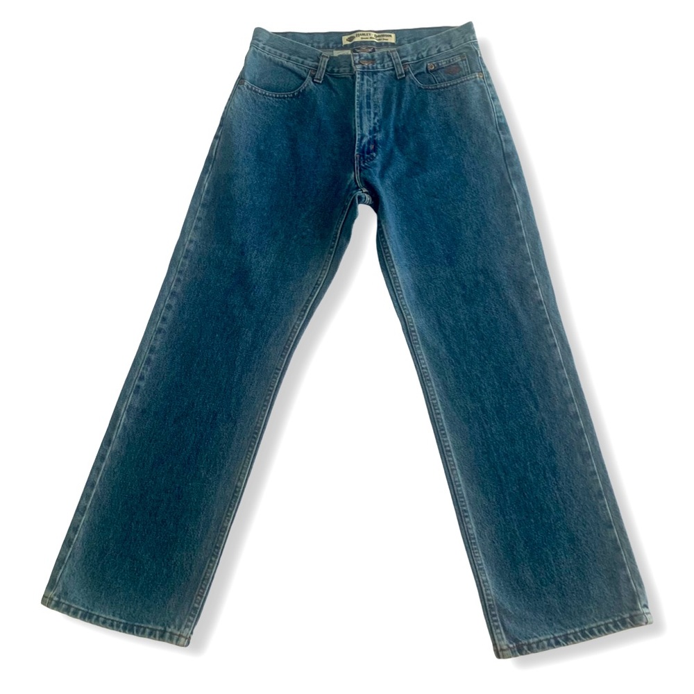 Harley-Davidson Men's Original Bootcut Jeans 32x30- Blue Denim - Picture 3 of 6